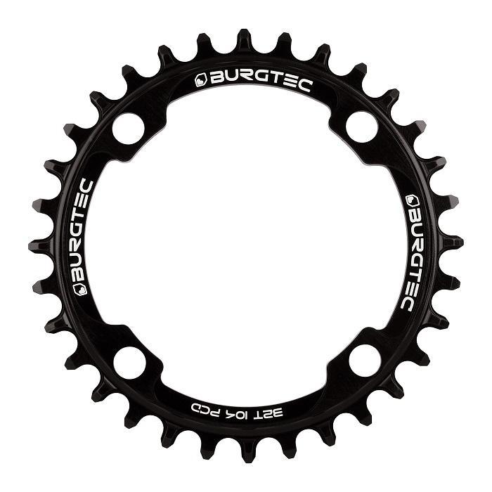 Burgtec ThickThin Chainring, 104 BCD, 32T, Burgtec Black