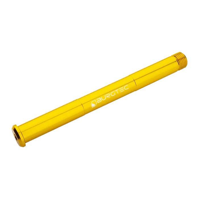 Burgtec Fork Axle, Rock Shox Boost, Burgtec Bullion Gold