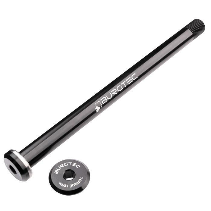 Burgtec Rear Axle, 168.5mm x 12mm x 1.0mm Pitch (Santa Cruz), Burgtec Black