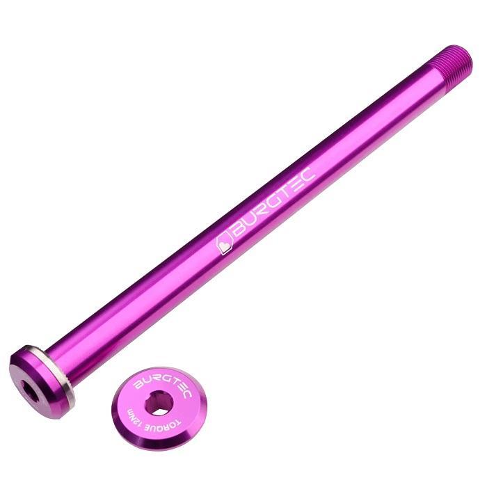 Burgtec Rear Axle, 168.5mm x 12mm x 1.0mm Pitch (Santa Cruz), Purple Rain