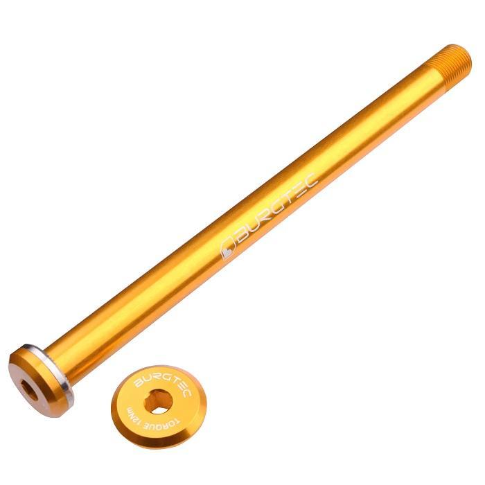 Burgtec Rear Axle, 168.5mm x 12mm x 1.0mm Pitch (Santa Cruz), Burgtec Bullion Gold