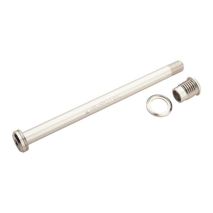 Burgtec Rear Axle, 173.7mm x 12mm x 1.0mm Pitch (Santa Cruz), Rhodium Silver