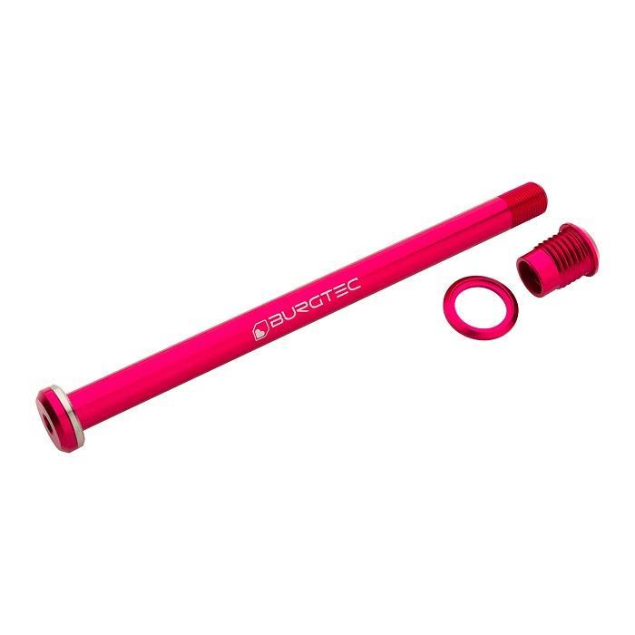 Burgtec Rear Axle, 173.7mm x 12mm x 1.0mm Pitch (Santa Cruz), Toxic Barbie Pink