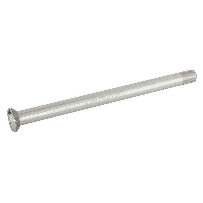 Burgtec Rear Axle, 172mm x 12mm x 1.0mm Pitch (Specialized), Rhodium Silver