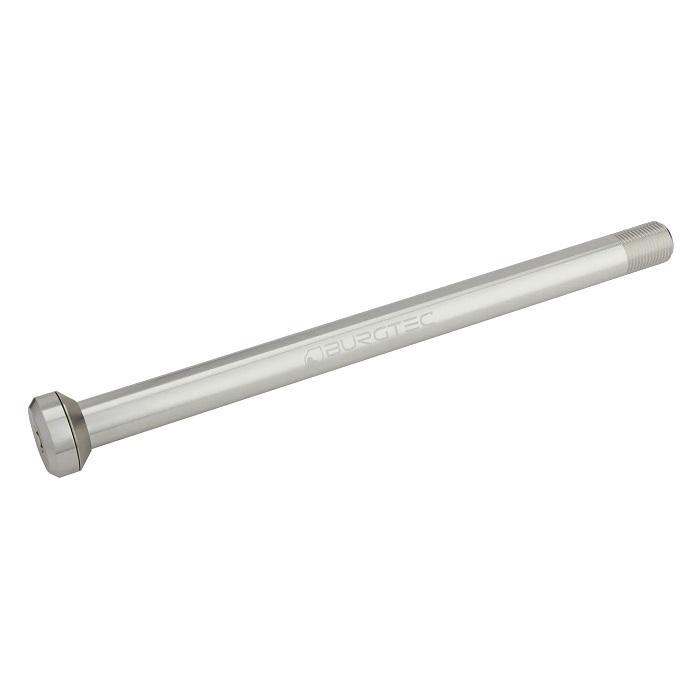 Burgtec Rear Axle, 175.5mm x 12mm x 1.0mm Pitch (Specialized), Rhodium Silver