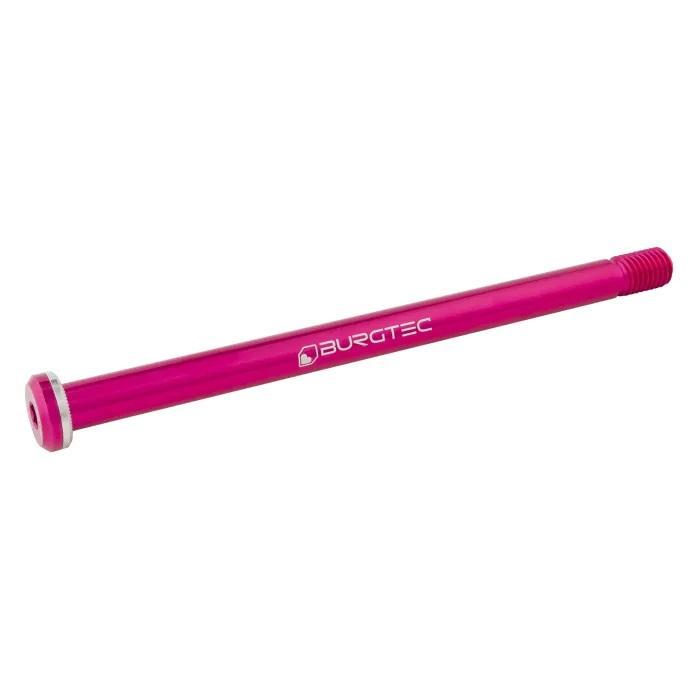 Burgtec Rear Axle, 180mm x 12mm x 1.75mm Pitch, Toxic Barbie Pink