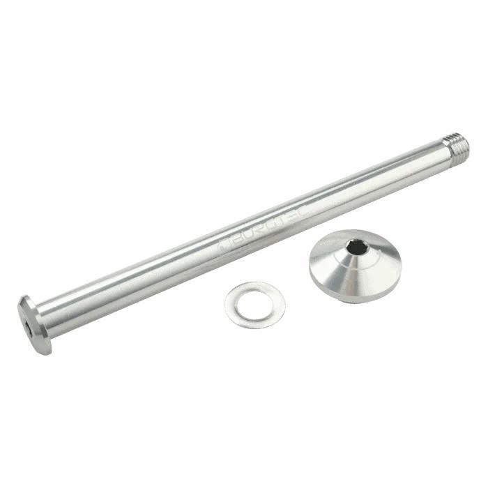 Burgtec Rear Axle, 171mm x 12mm x 1.5mm Pitch (Yeti 12 x 148), Rhodium Silver