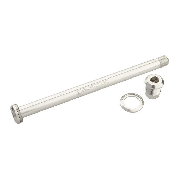 Burgtec Rear Axle, 174mm x 12mm x 1.0mm Pitch (Yeti), Rhodium Silver
