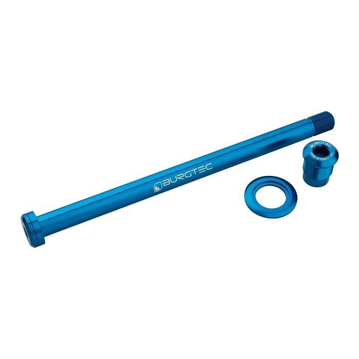 Burgtec Rear Axle, 184.5mm x 12mm x 1.0 Pitch (Trek), Deep Blue