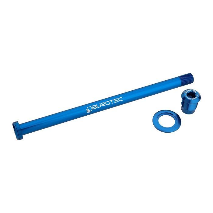 Burgtec Rear Axle, 194mm x 12mm x 1.0 Pitch (Trek Session), Deep Blue