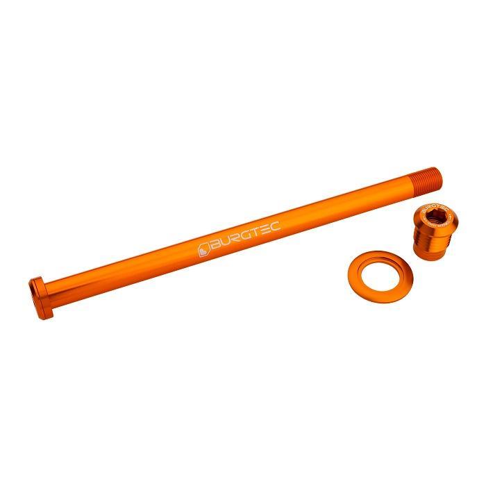 Burgtec Rear Axle, 194mm x 12mm x 1.0 Pitch (Trek Session), Iron Bro Orange