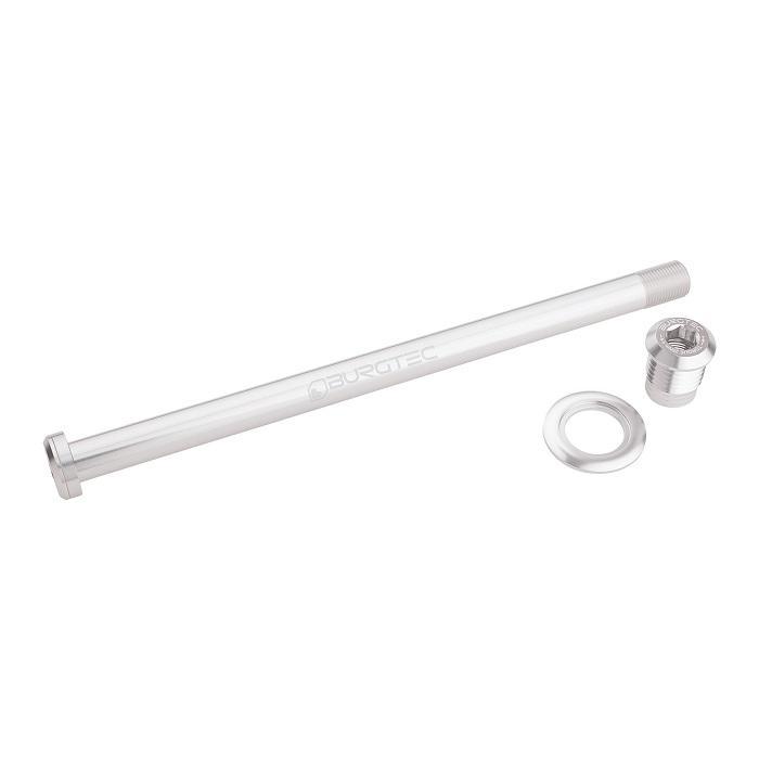 Burgtec Rear Axle, 194mm x 12mm x 1.0 Pitch (Trek Session), Rhodium Silver
