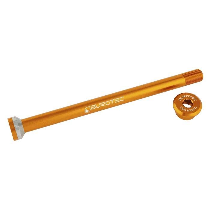 Burgtec Rear Axle, 171mm x 12mm x 1.0mm Pitch (Transition), Iron Bro Orange
