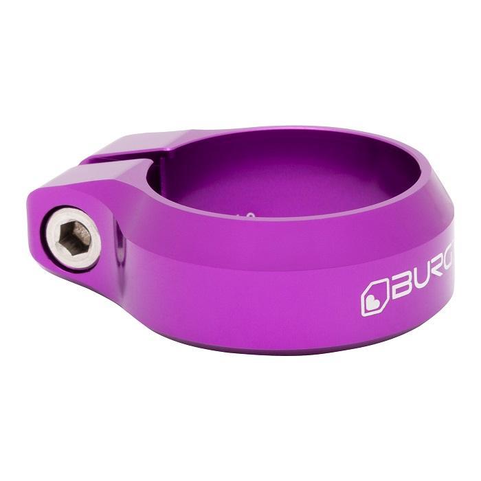 Burgtec Seat Post Clamp, 38.6mm, Purple Rain