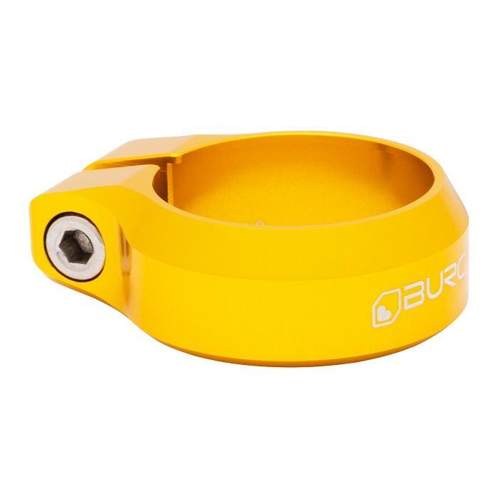 Burgtec Seat Post Clamp, 38.6mm, Burgtec Bullion Gold