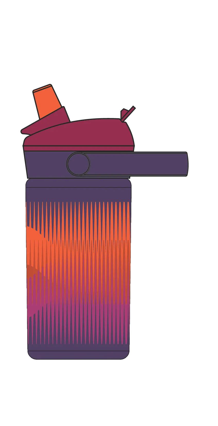THRIVE FLIP STRAW KIDS 14OZ MISTY MOUNTAIN
