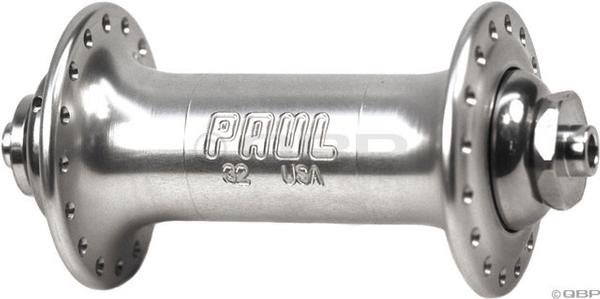 Paul Components Fhub Front Hub, Quick Release Axle, 32 Hole, Silver