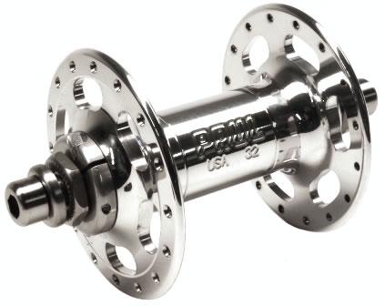 Paul Components High Flange Front Hub, 32 Hole, 100mm Bolt-On Axle, Polished Silver