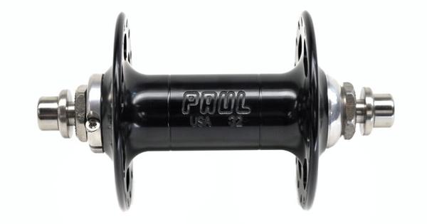 Paul Components High Flange Front Hub, 36 Hole, 100mm Bolt-On Axle, Black