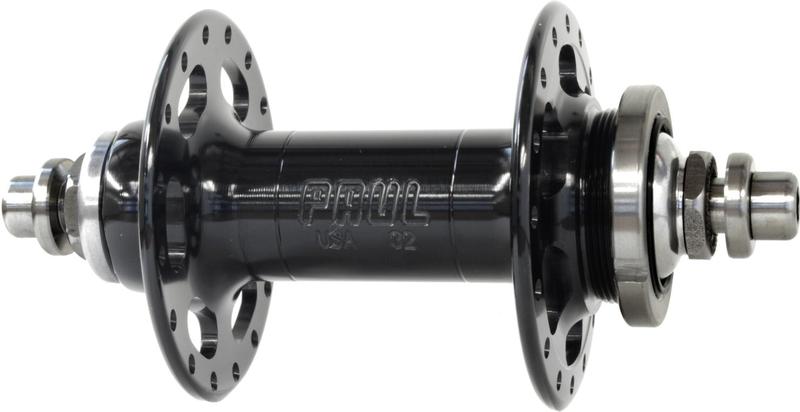 Paul Components High Flange Rear Hub, 32 Hole, 130mm Bolt-On, Single-Sided Fixed, Black