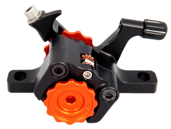 Paul Components Klamper Disc Brake (PM/IS), Black with Orange Adjusters, Long-pull /each