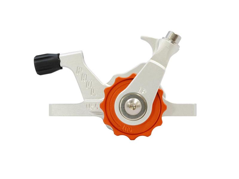 Paul Components Klamper Disc Brake (PM/IS), Silver with Orange Adjusters, Long-pull /each