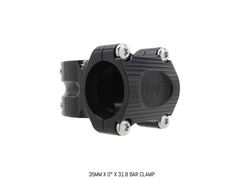 Paul Components Boxcar Stem, 0 rise x 35mm length x 31.8mm clamp, Black