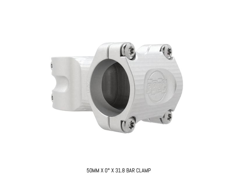 Paul Components Boxcar Stem, 0 rise x 50mm length x 31.8mm clamp, Silver