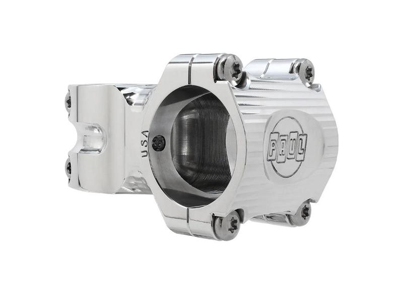 Paul Components Boxcar Stem, 0 rise x 50mm length x 35.0mm clamp, Polished Silver