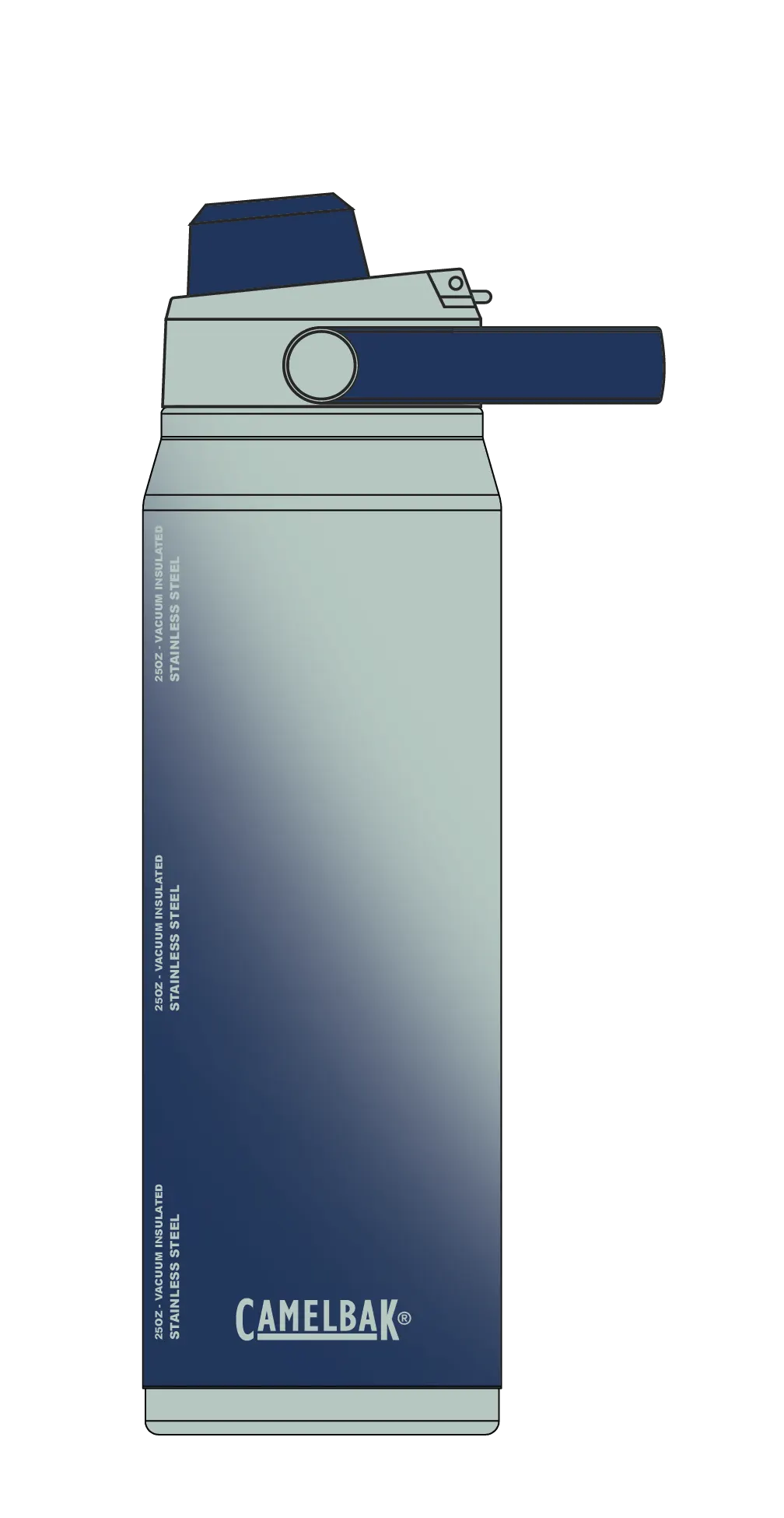 THRIVE CHUG VSS 25OZ DEEP SEA DAWN