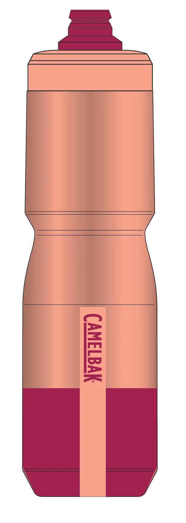 PODIUM INSULATED STEEL 22OZ MERCURY BLUSH