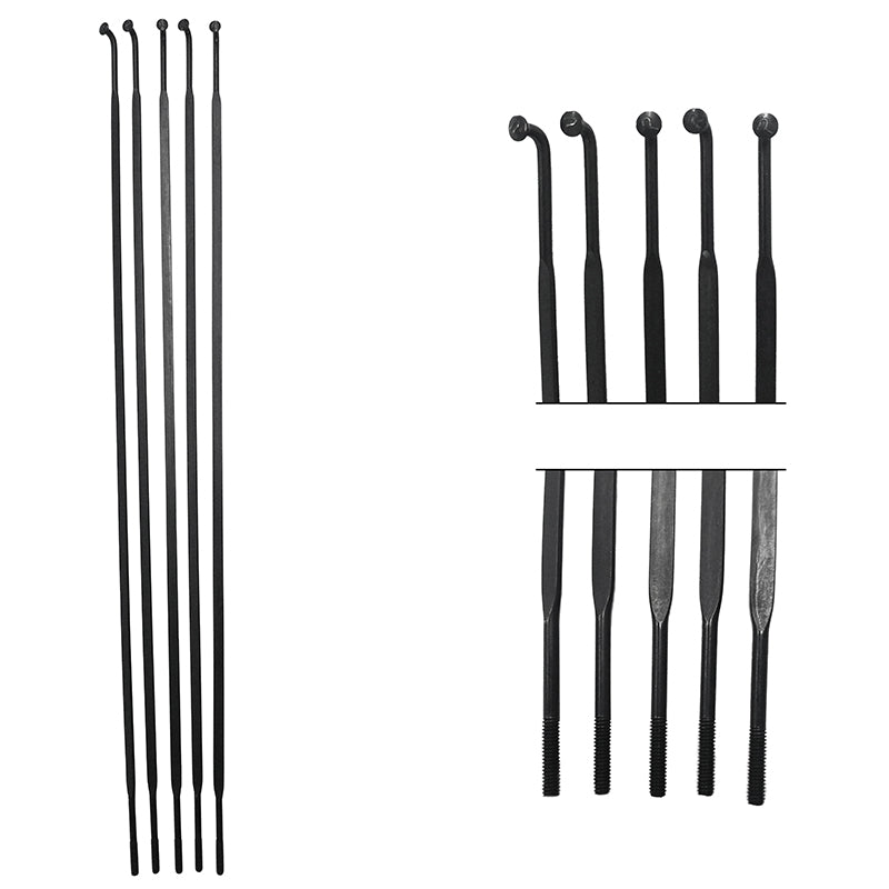 PILLAR RACING SPOKES - BLADED BLACK J-BEND (5 SPOKES) - 273MM
