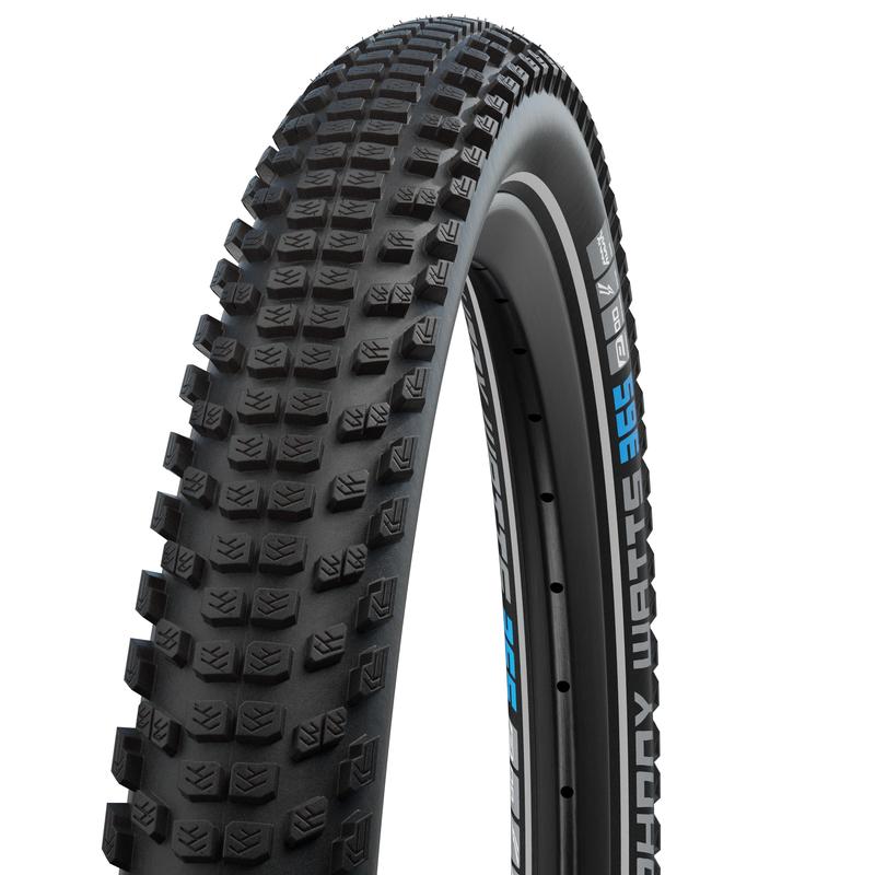 Schwalbe Johnny Watts 365 E-Bike Tire, 27.5 x 2.60 (65-584), Black-Reflex, DD RaceGuard, Addix 4season, Folding