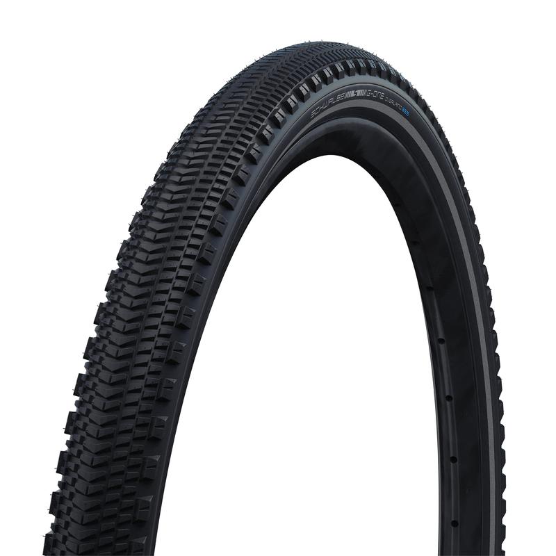 Schwalbe G-One Overland 365 Tire, 700 x 40c (40-622), Black w/Reflective, RaceGuard, Tubeless Easy, Addix 4season, Folding