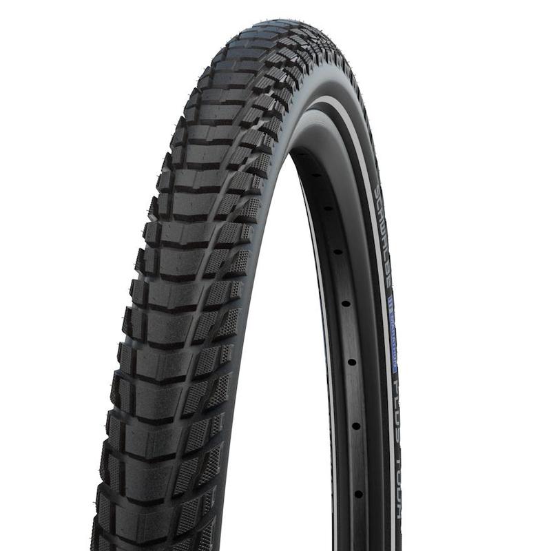Schwalbe Marathon Plus Tour Tire, 700x35c (37-622), Black w/Reflective Strip, SmartGuard, Addix, Wire