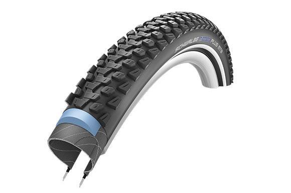 Schwalbe Marathon Plus MTB Tire 29 x 2.25 (57-622) Black, Reflective Strip, SmartGuard, Dual Compound, Wire