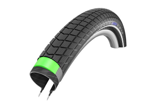 Schwalbe Big Ben Plus Tire 26 x 2.15 (55-559) Black, Performance, Reflective Strip, Endurance, Green Guard, Wire