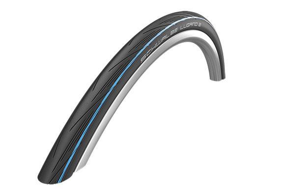 Schwalbe Lugano ll Tire 700 x 25C (25-622) Blue Stripes, K-Guard, Silica, Folding