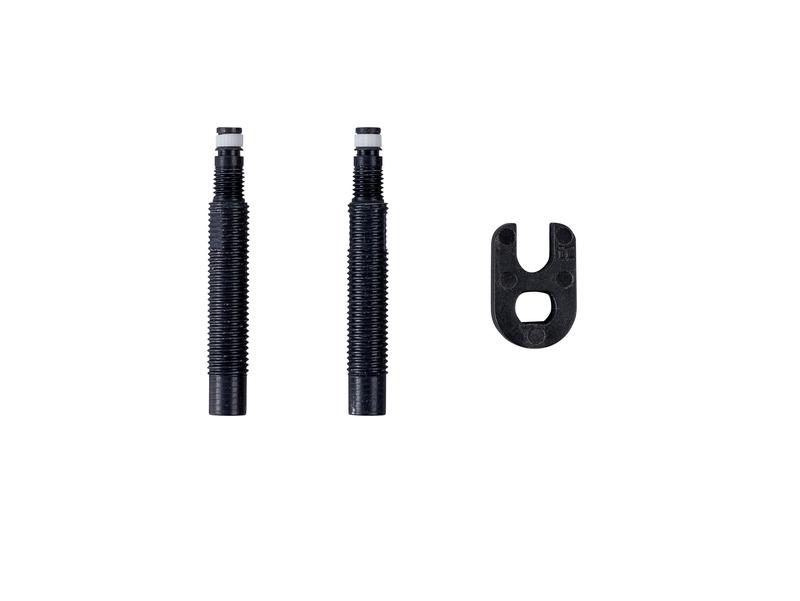 Schwalbe Presta Valve Extenders, Alloy, Black, 30mm /pair