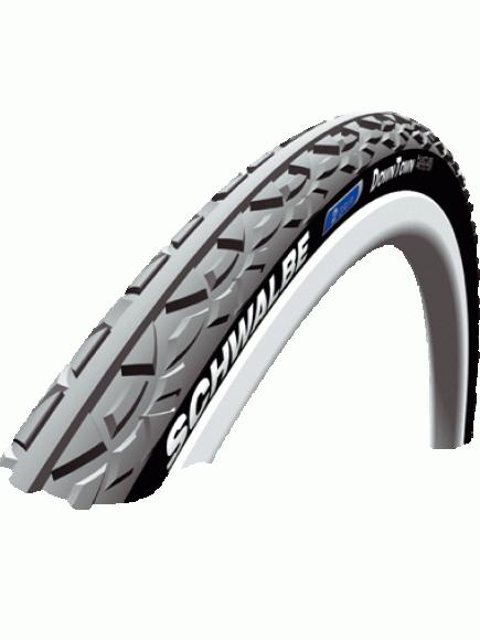 Schwalbe Downtown Wheelchair Tire, 24 x 1-3/8 (37-540), Grey/Black, K-Guard, Wire