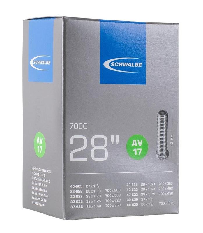 Schwalbe Tube AV 17, 700 x 28/45, 40mm Schrader Valve /each