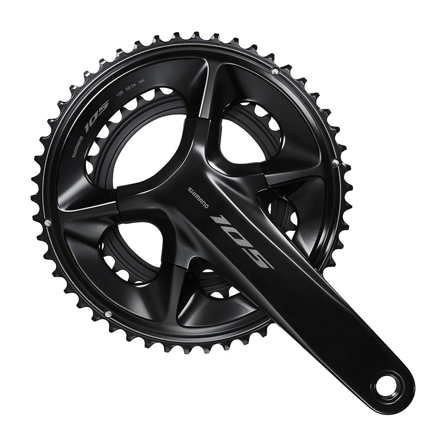 Shimano, 105 FC-R7100, Crankset, Speed: 12, Hollowtech II, 172.5mm, 52/36T, Black, Road Disc, IFCR7100DX26