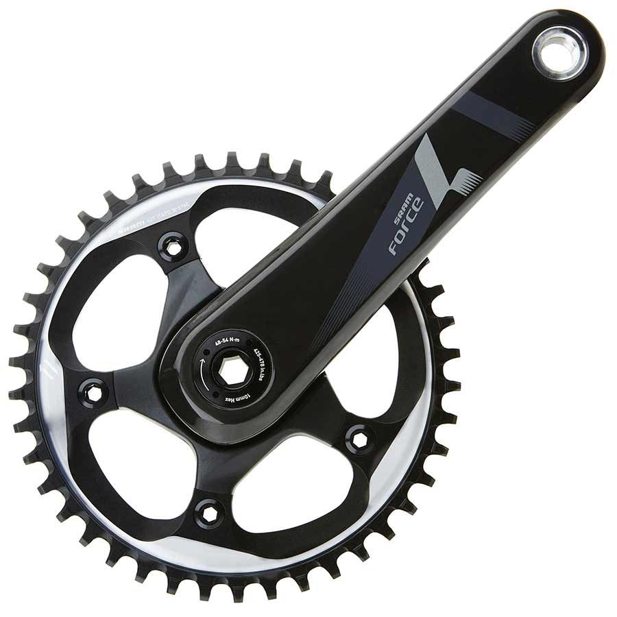 SRAM, Force1, Crankset, 11 sp., 175mm, 42T, BCD:110mm, GXP, 68mm, 45.5mm, Black