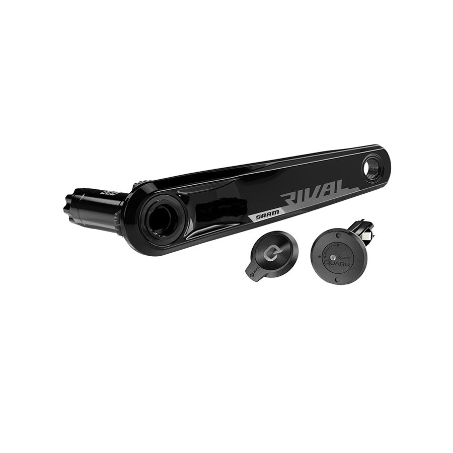 SRAM, Rival D1 Quarq Wide Left Arm/Spindle, Power Meter Crankset, Speed: 12, Spindle: 28.99mm, DUB, 160mm, Black, Road Disc