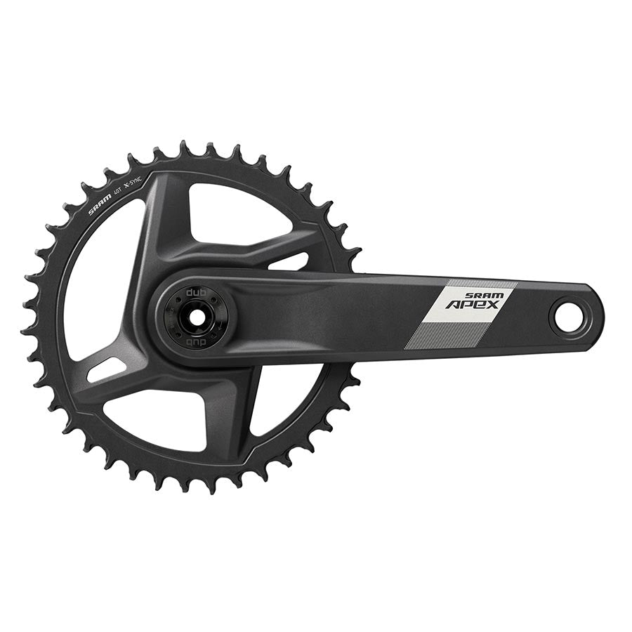 SRAM, Apex D1, Crankset, Speed: 12, Spindle: 28.99mm, BCD: Direct Mount, 42, DUB, 170mm, Black, Cannondale AI
