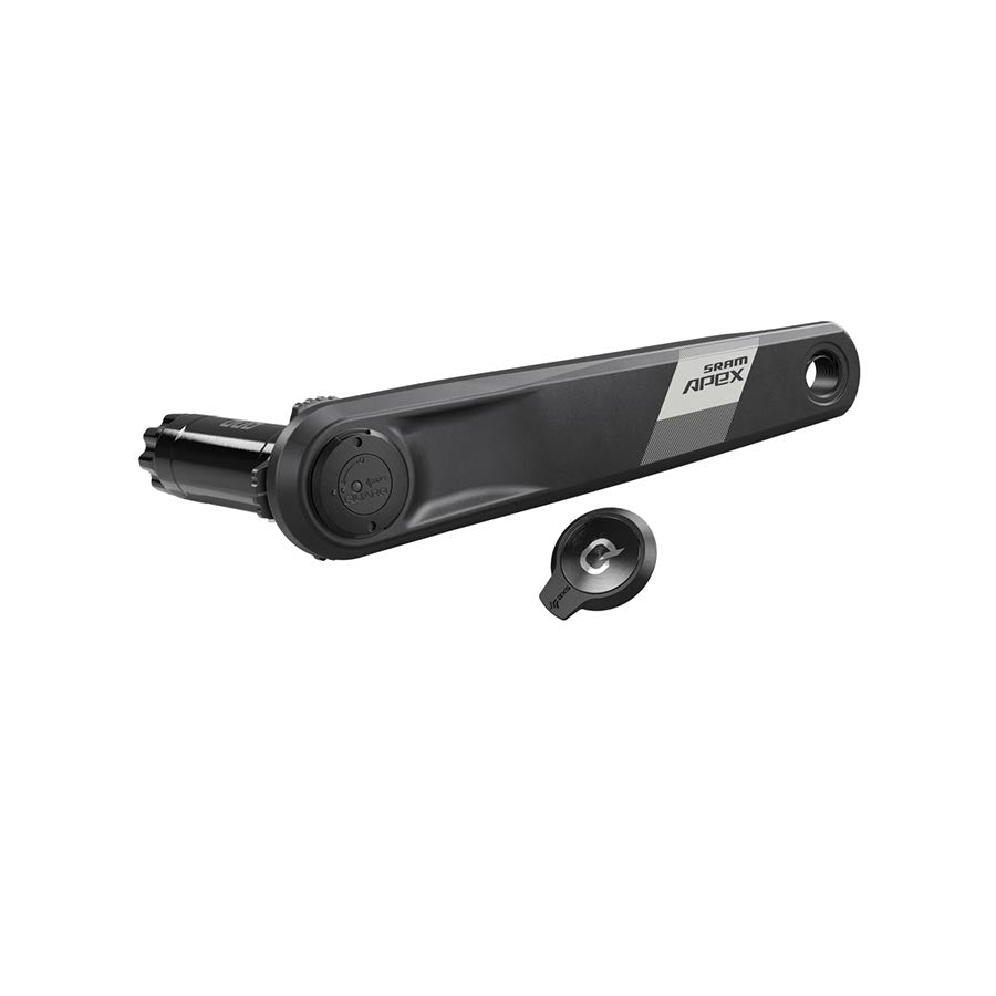 SRAM, Apex D1 PM, Left Arm with Power Meter Spindle, Speed: 12, Spindle: 28.99mm, DUB, 165mm, Black, Road Disc