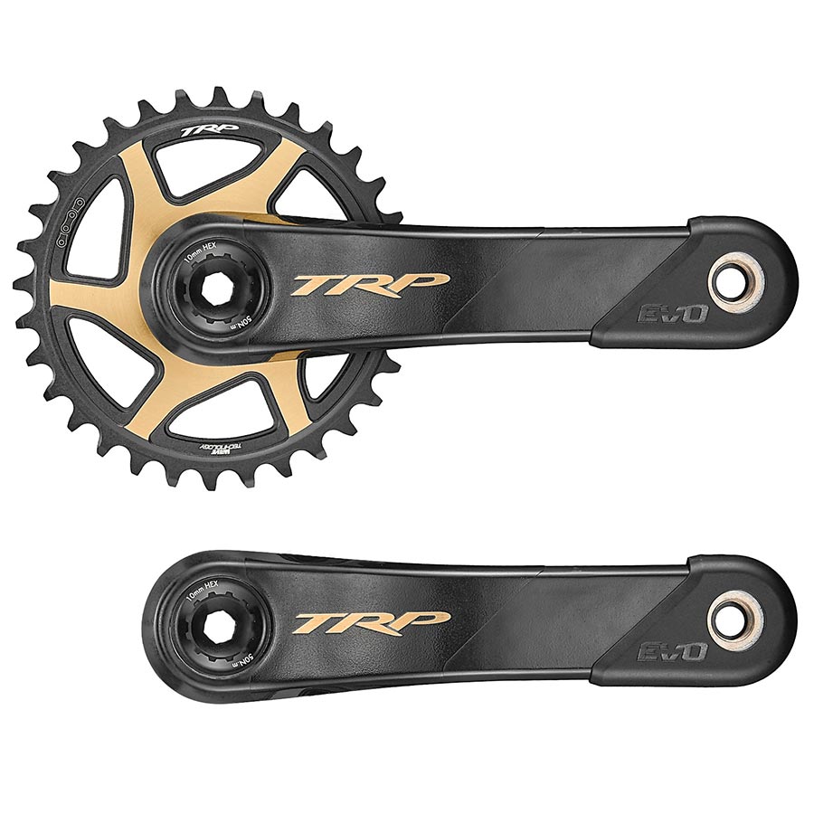 TRP, EVO 12 CK-M9050, Carbon, Crankset, Speed: 12, Spindle: 30mm, BCD: Direct Mount, 30mm, 165mm, Black, MTB/Boost