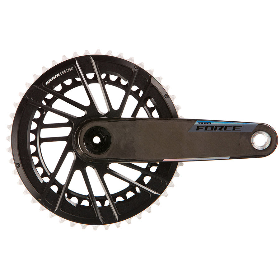SRAM, Force 2x E1, Crankset, Speed: 12, Spindle: 28.99mm, BCD: Direct Mount SRAM 8 Bolt, 48/35, DUB, 160mm, Black, Road