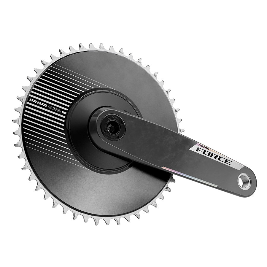 SRAM, Force 1x Aero E1, Crankset, Speed: 12/13, Spindle: 28.99mm, BCD: Direct Mount SRAM 8 Bolt, 50, DUB, 172.5mm, Black, Road