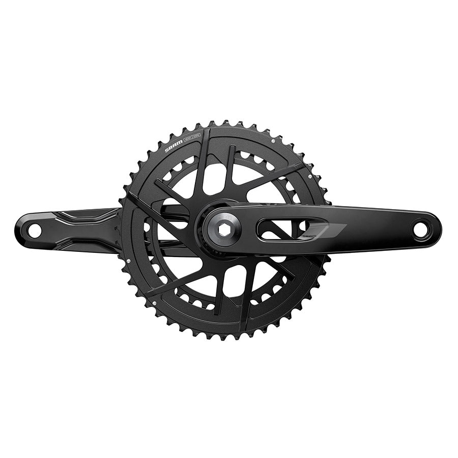 SRAM, Rival 2x E1, Crankset, Speed: 12, Spindle: 28.99mm, BCD: Direct Mount SRAM 8 Bolt, 46/33, DUB, 170mm, Black, Road